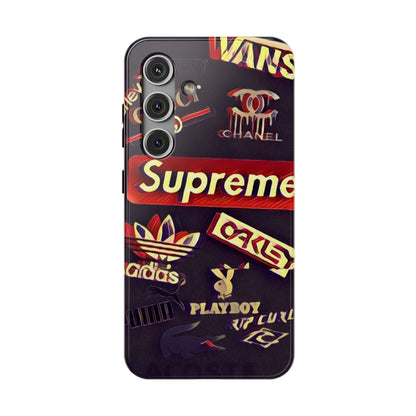 Supreme Impact-Resistant Phone Case — Streetwear Logo Collage