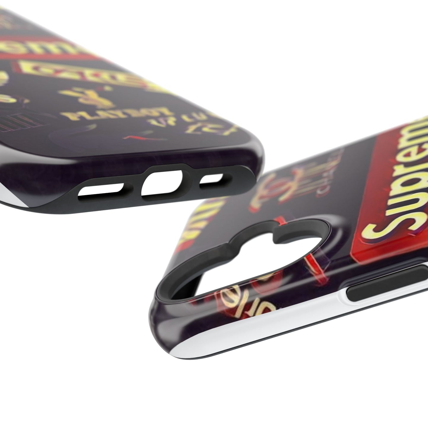 Supreme Impact-Resistant Phone Case — Streetwear Logo Collage