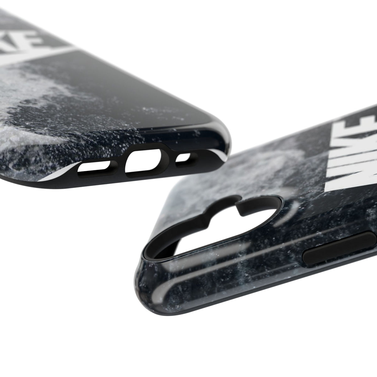 Nike Swoosh Marble iPhone Case | Impact-Resistant Case