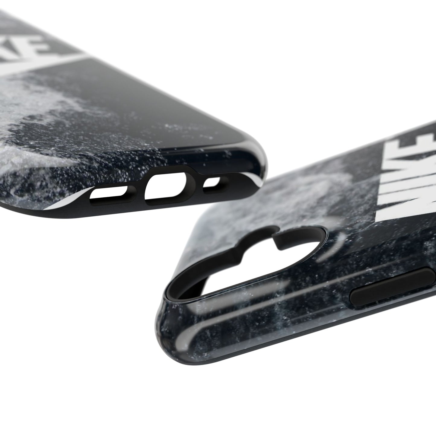 Nike Swoosh Marble iPhone Case | Impact-Resistant Case