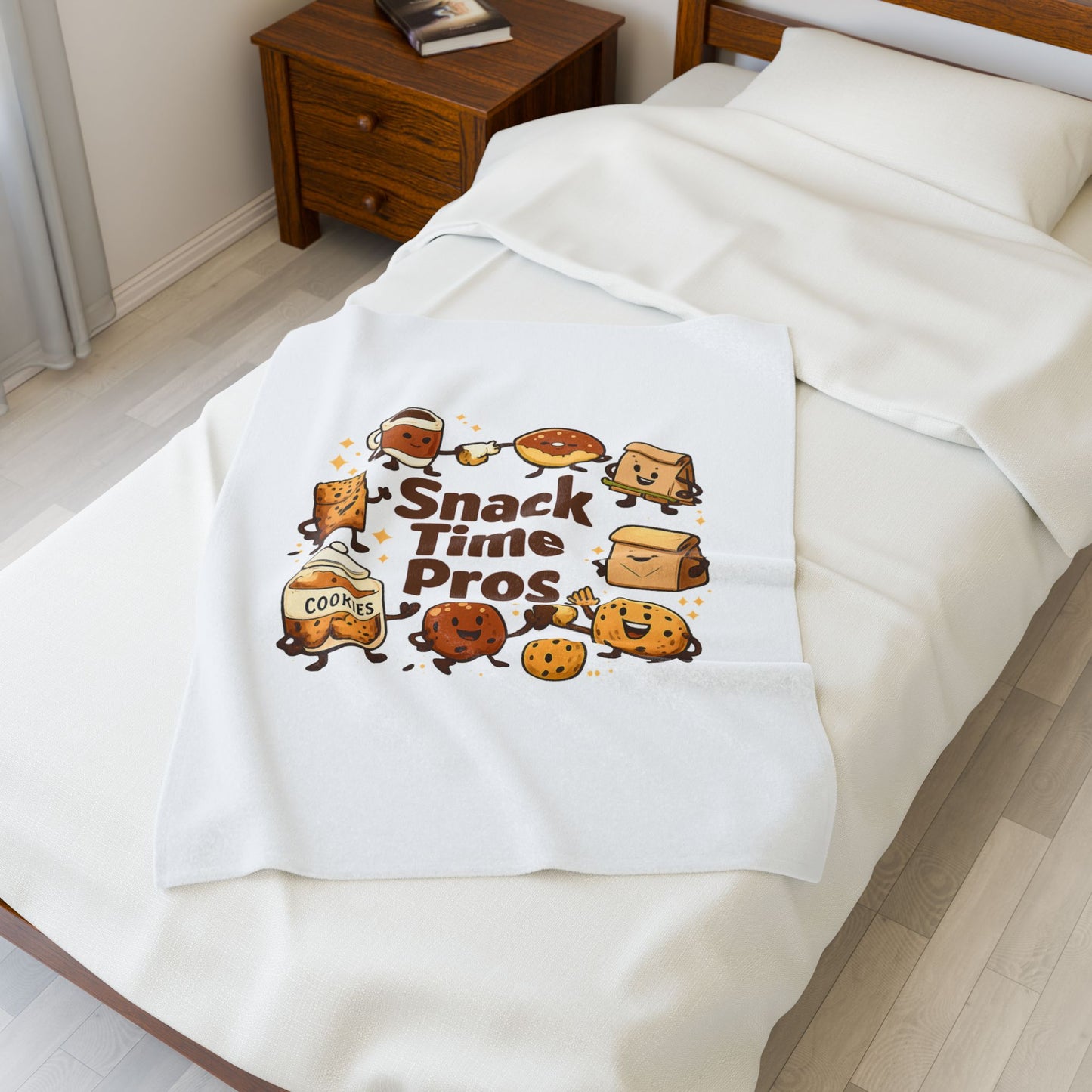 Snack Time Pros Blanket | office humor, coffee fuel