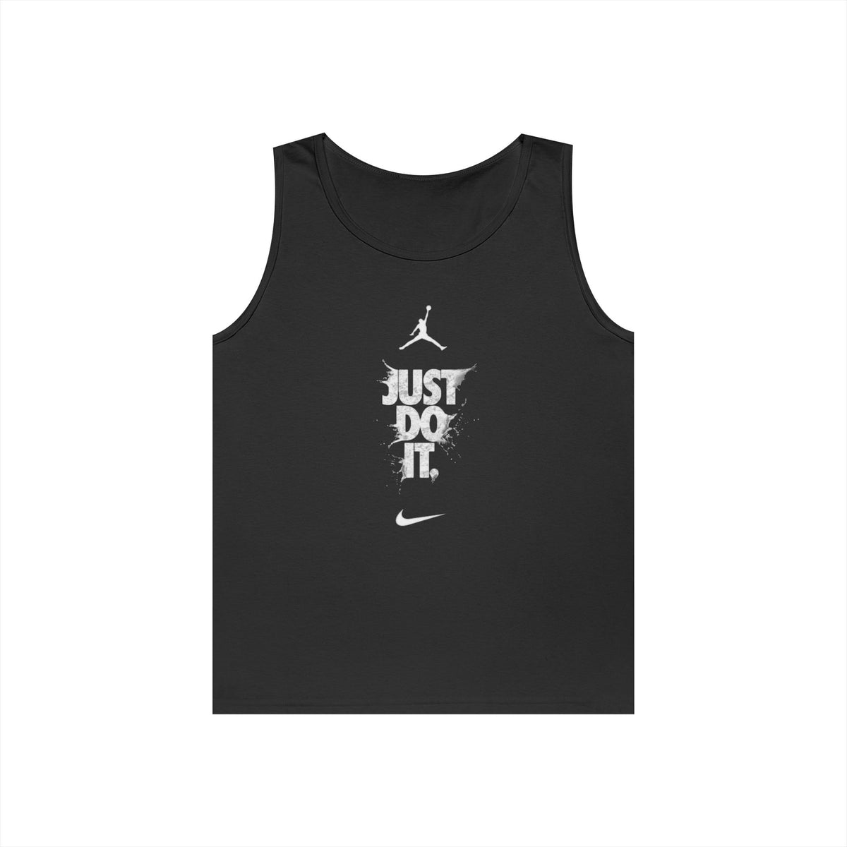 Just Do It vertical logo Tank Top | Sporty Nike-inspired graphic