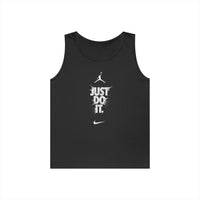 Just Do It vertical logo Tank Top | Sporty Nike-inspired graphic