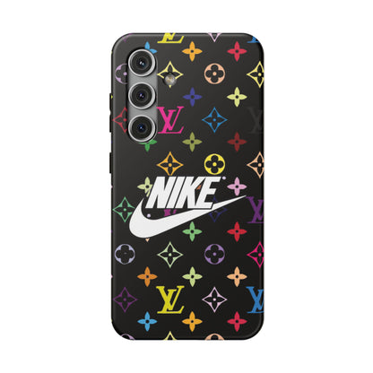 Rainbow Monogram Pattern Phone Case | Impact-Resistant Case