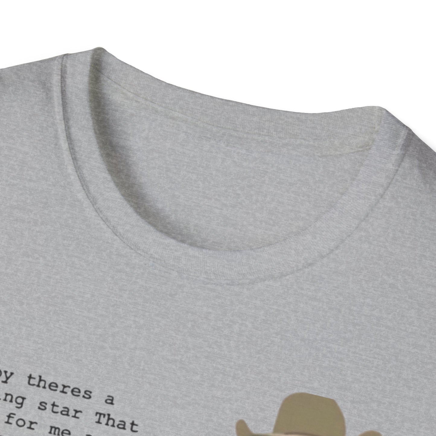 Cojo Guitar Portrait T‑Shirt — "Baby There's a Star" Lyric Tee