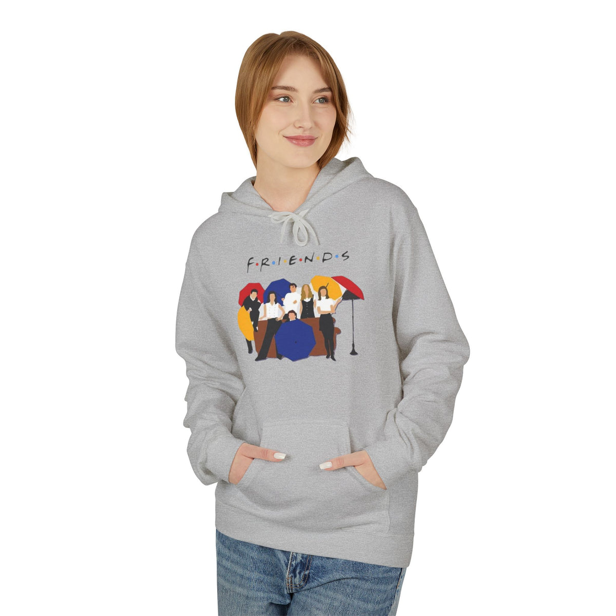 Friends TV Show Minimalist Cast Hoodie – 'F.R.I.E.N.D.S' Graphic Pullover