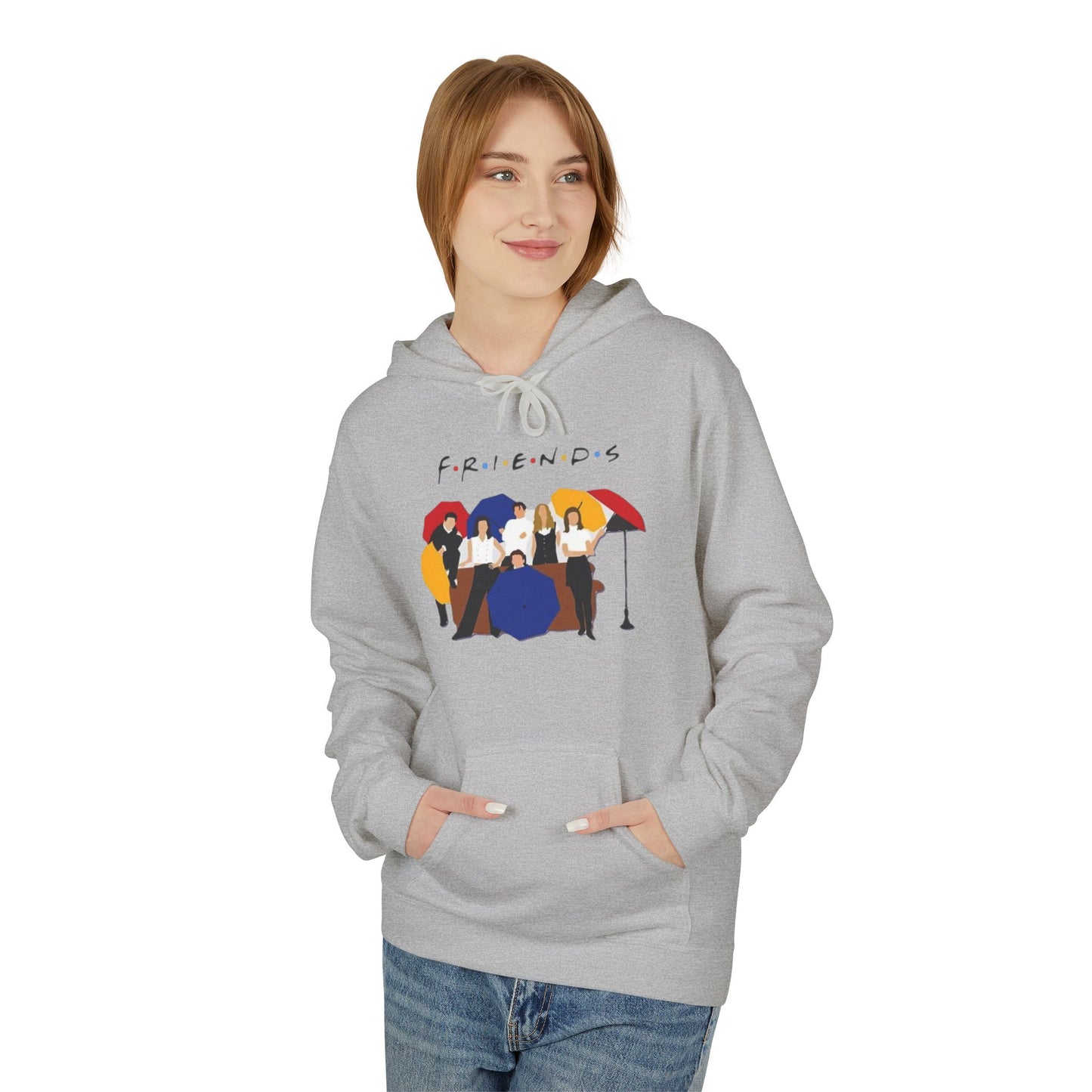 Friends TV Show Minimalist Cast Hoodie – 'F.R.I.E.N.D.S' Graphic Pullover