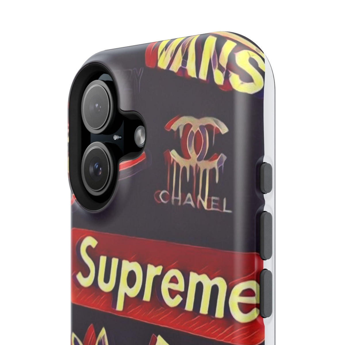 Supreme Impact-Resistant Phone Case — Streetwear Logo Collage