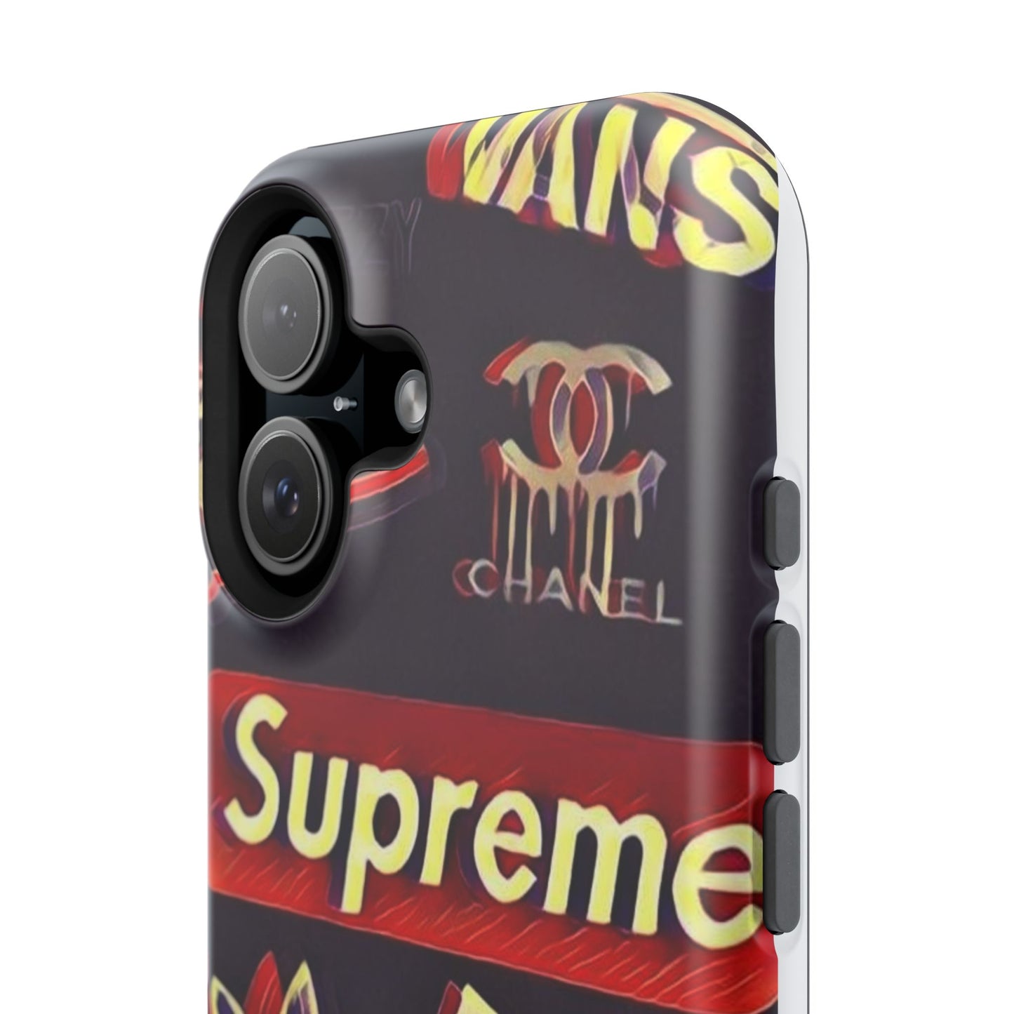 Supreme Impact-Resistant Phone Case — Streetwear Logo Collage