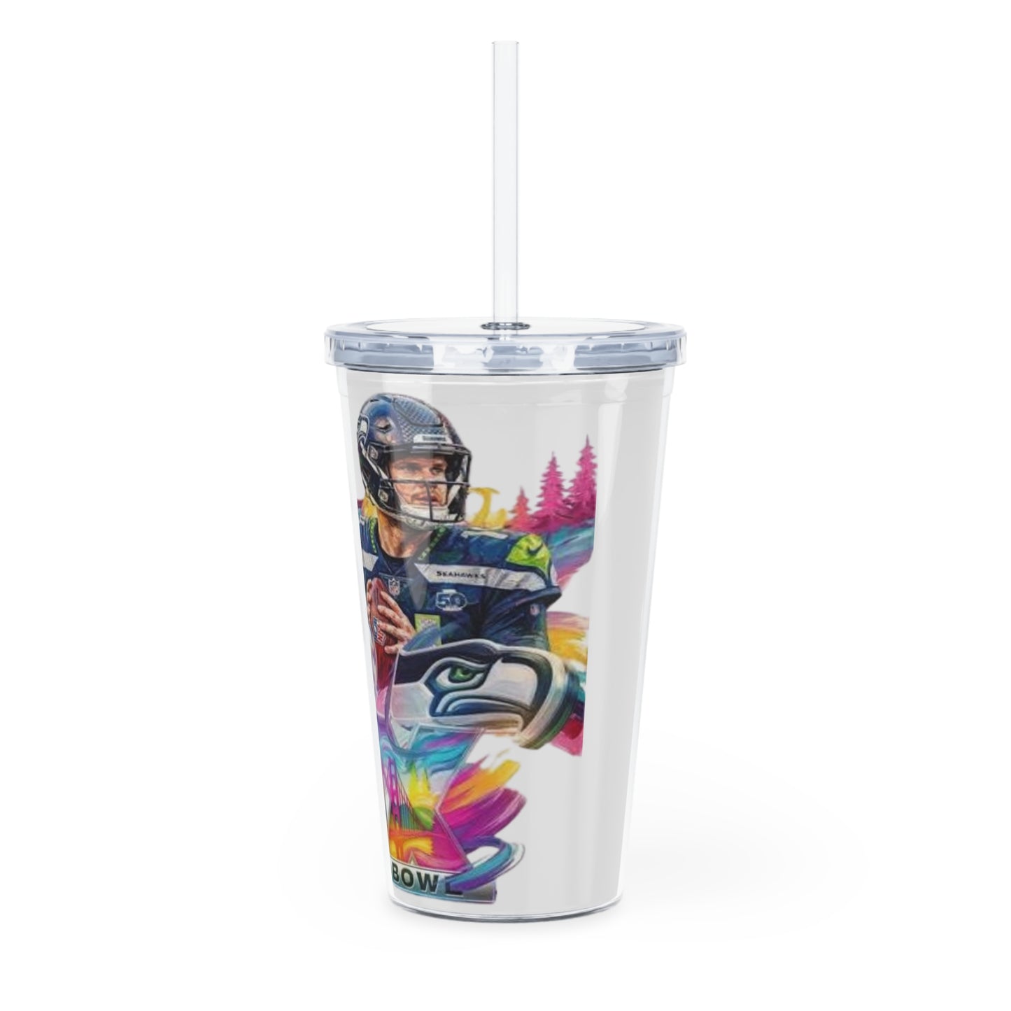 Super Bowl Quarterbacks Plastic Tumbler | Football Stadium Design