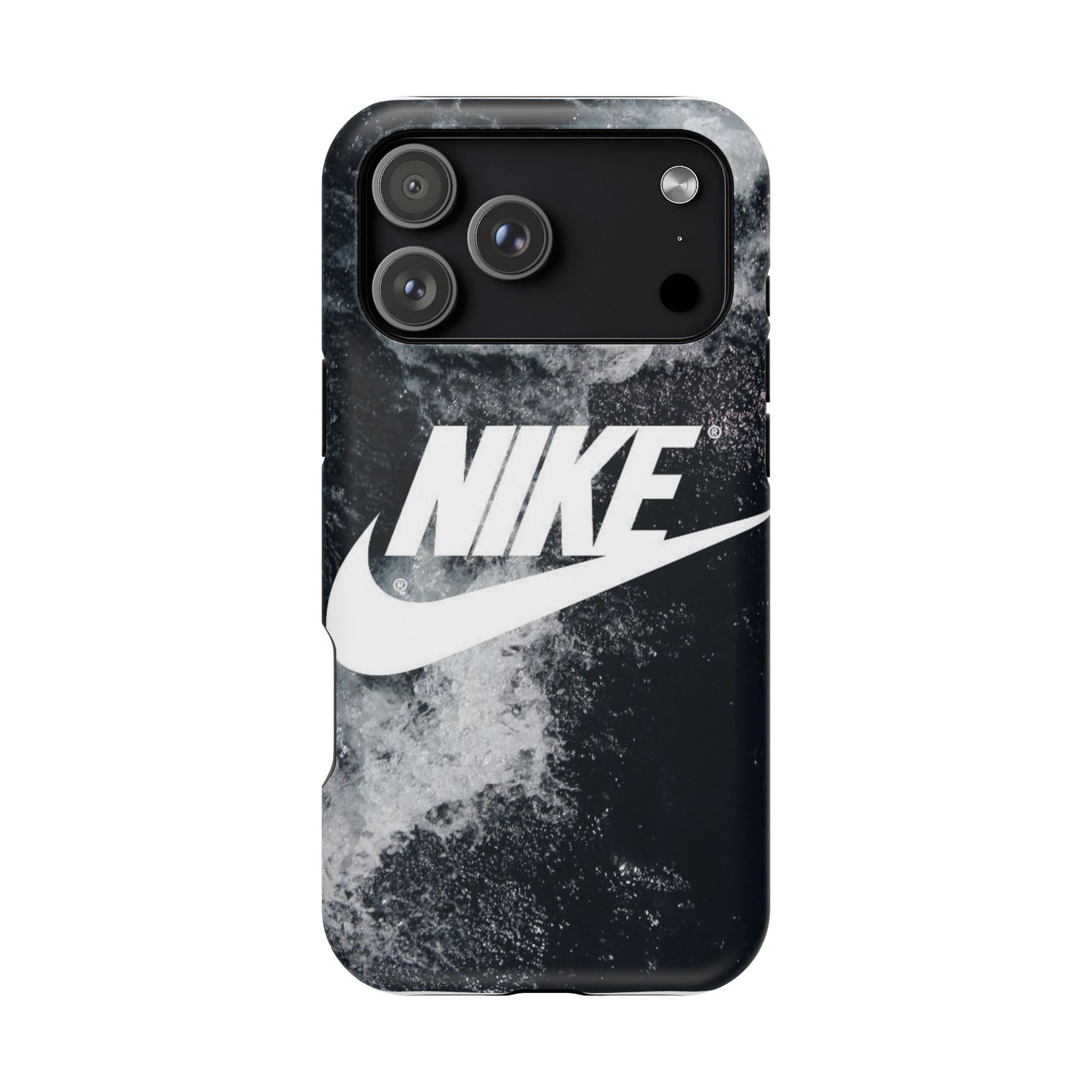 Nike Swoosh Marble iPhone Case | Impact-Resistant Case