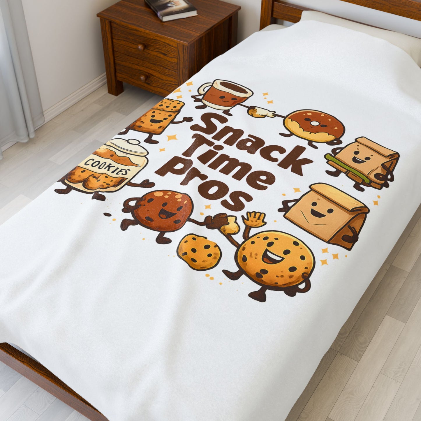 Snack Time Pros Blanket | office humor, coffee fuel