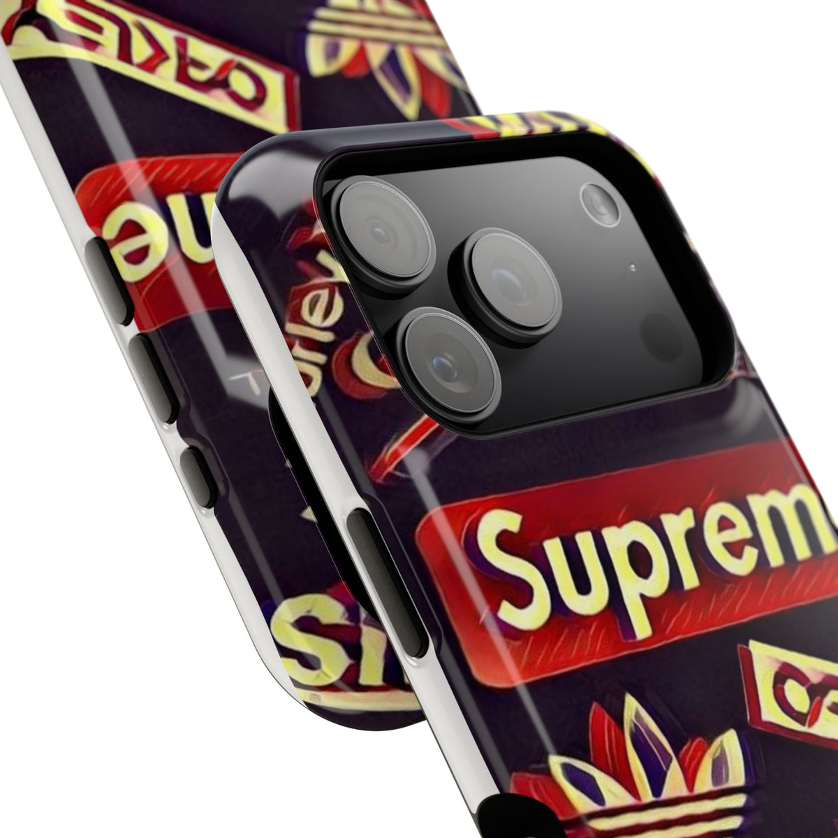 Supreme Impact-Resistant Phone Case — Streetwear Logo Collage