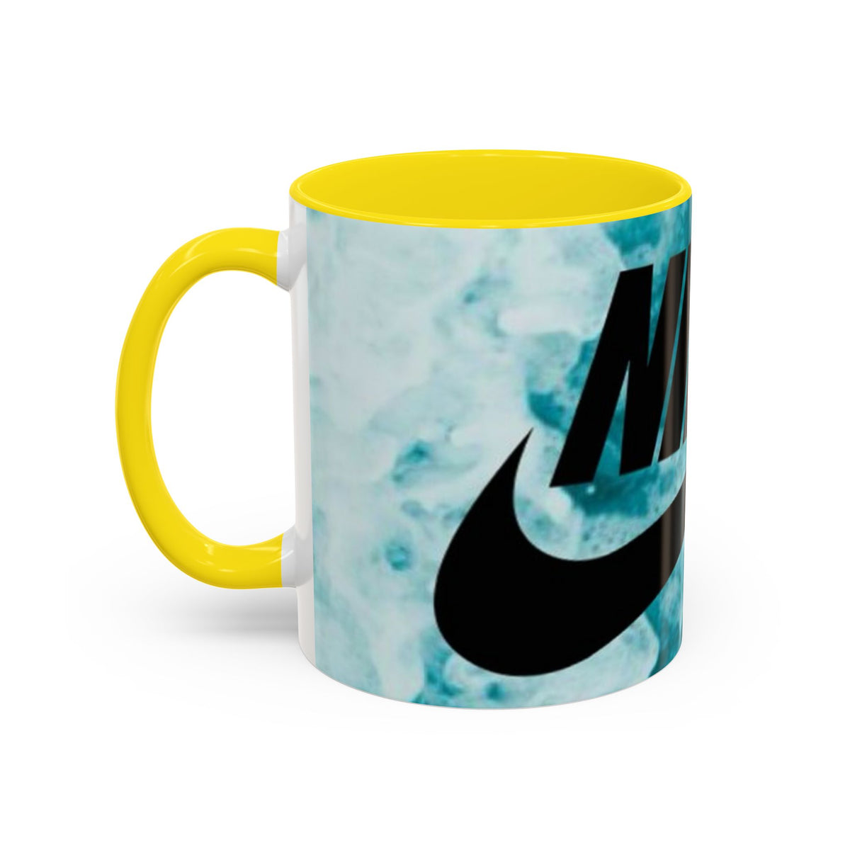 Swoosh Logo Coffee Mug | Accent Ceramic Mug