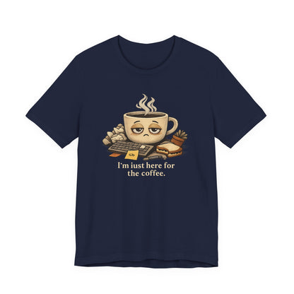 Tired Coffee Cup Tee | burnout, mental health humor