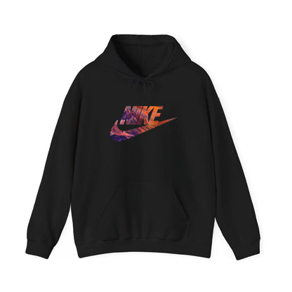 Nike Swoosh Sunset Hoodie — Floral Gradient Logo Pullover