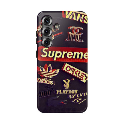 Supreme Impact-Resistant Phone Case — Streetwear Logo Collage