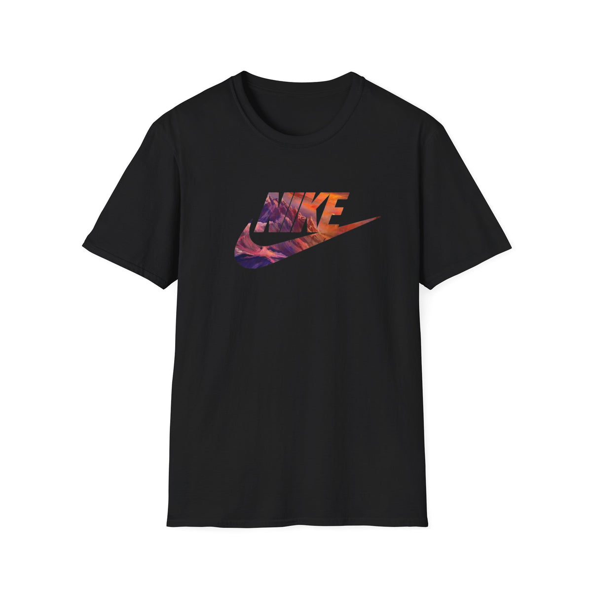 Sunset Swoosh T-Shirt | Colorful Abstract Swoosh Tee