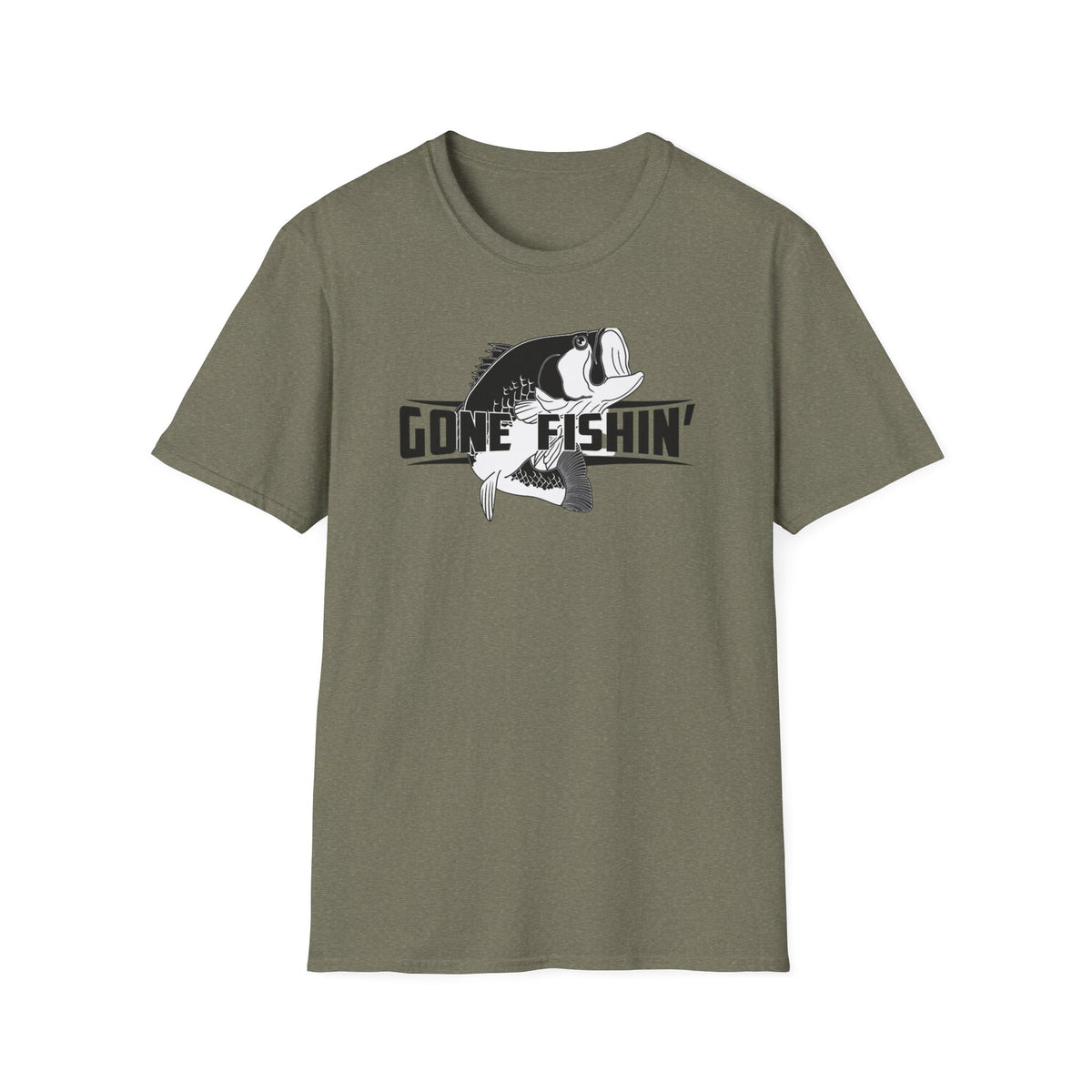 Gone Fishin' Bass Graphic T-Shirt | Fishing Shirt