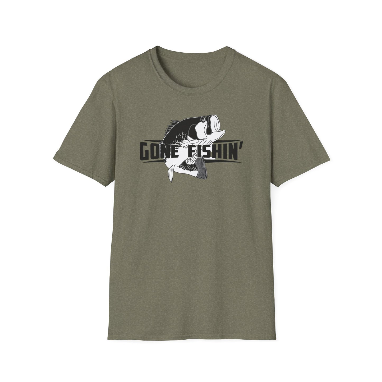 Gone Fishin' Bass Graphic T-Shirt | Fishing Shirt