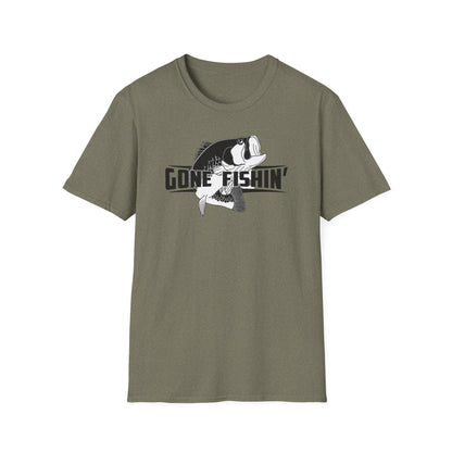 Gone Fishin' Bass Graphic T-Shirt | Fishing Shirt