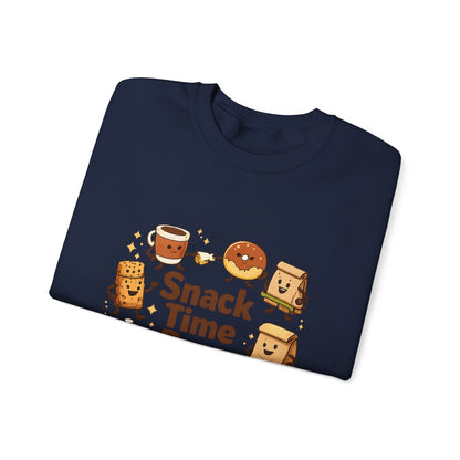 Snack Time Pros Sweatshirt | office humor, coffee fuel