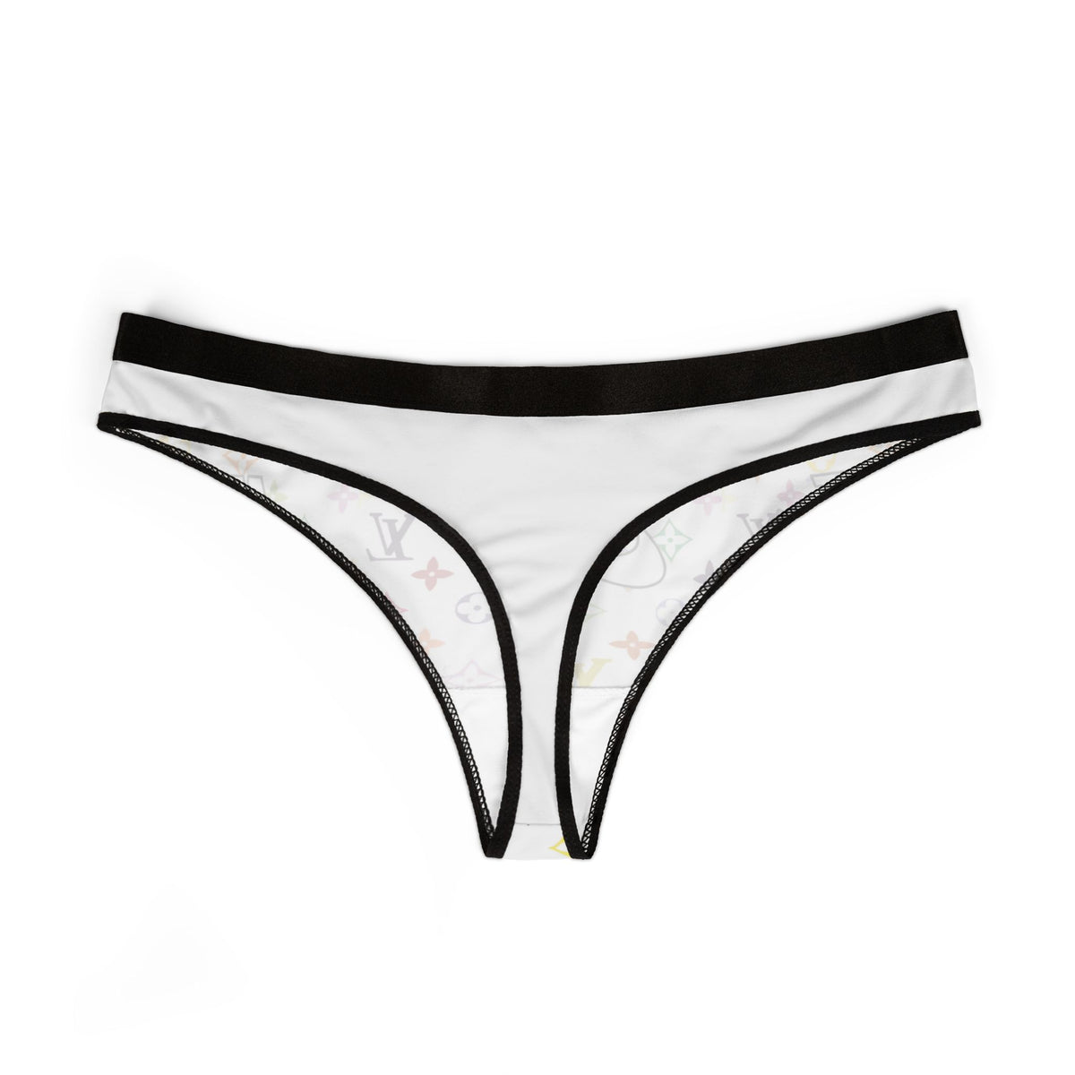Rainbow Monogram Logo Thong