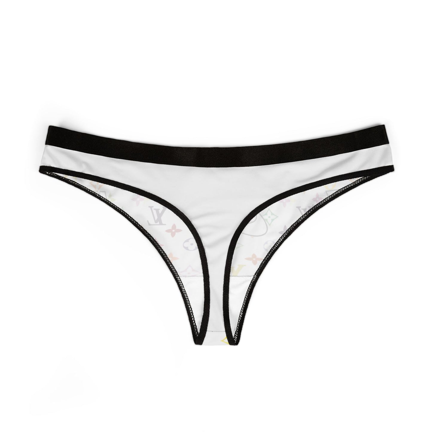 Rainbow Monogram Logo Thong