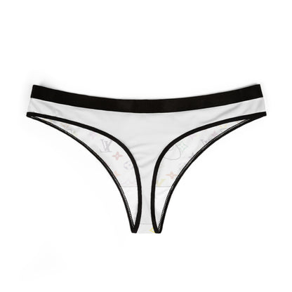 Rainbow Monogram Logo Thong
