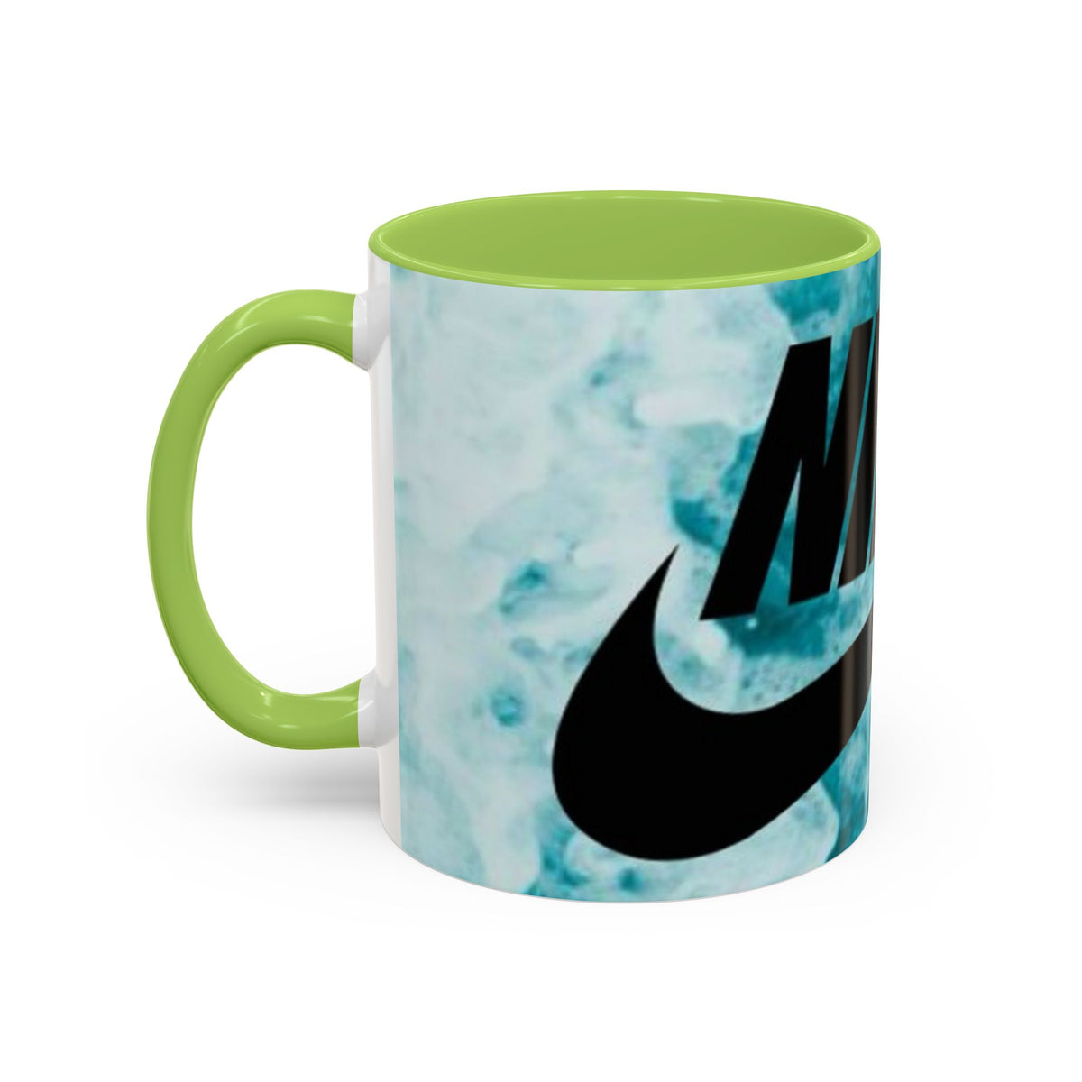 Swoosh Logo Coffee Mug | Accent Ceramic Mug