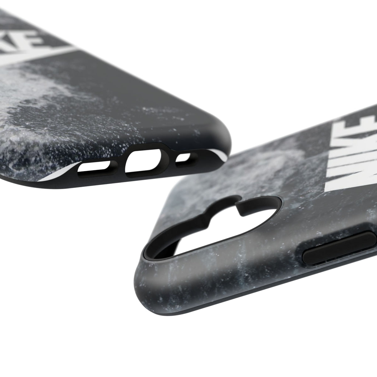Nike Swoosh Marble iPhone Case | Impact-Resistant Case