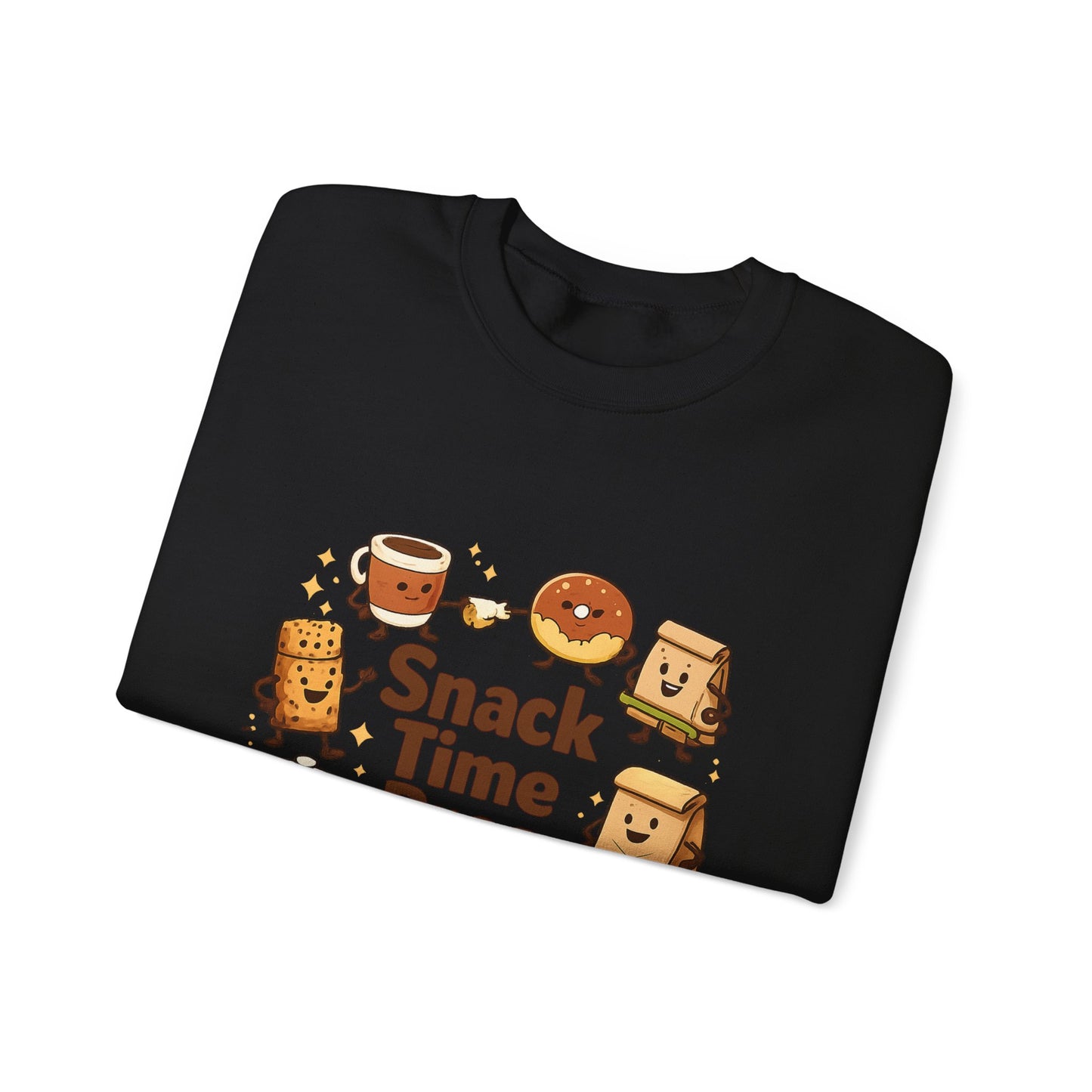 Snack Time Pros Sweatshirt | office humor, coffee fuel