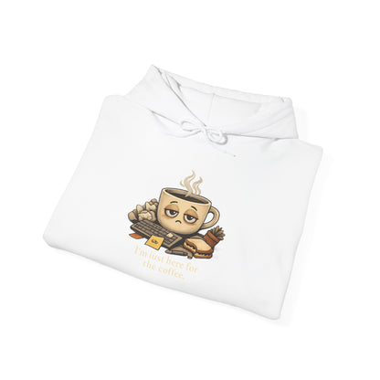 Sleepy Coffee Face Hoodie | burnout, tired, mental health humor