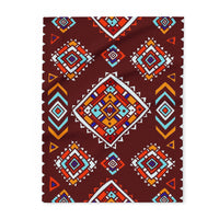 Southwestern Diamond Pattern Arctic Fleece Blanket | Aztec Geometric Throw