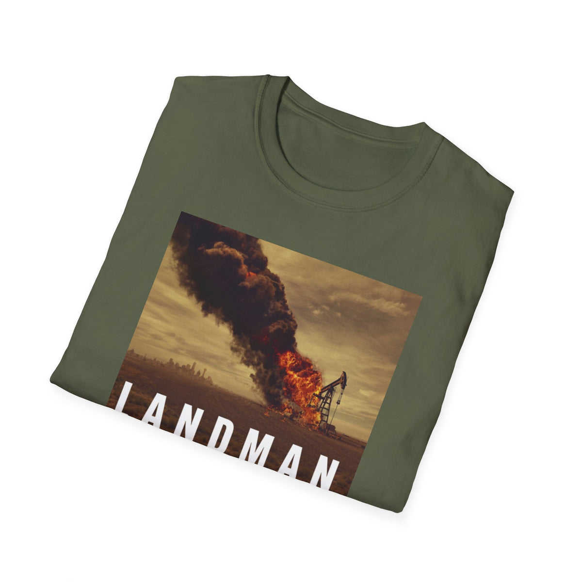 Landman Graphic Tee — Fiery Desert Scene T-Shirt