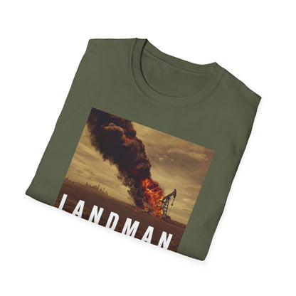 Landman Graphic Tee — Fiery Desert Scene T-Shirt