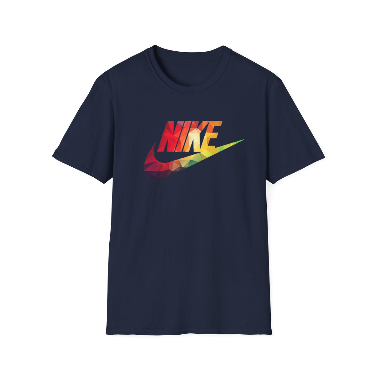 Rainbow Swoosh T-Shirt | Retro Logo Graphic