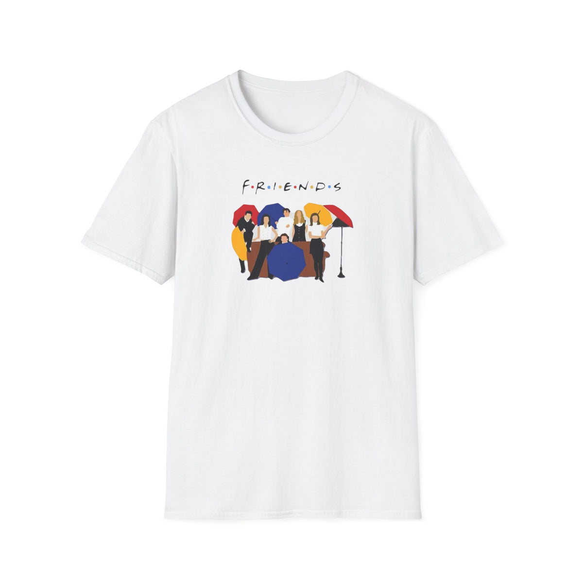Friends TV Show Minimalist Group Graphic T-Shirt — 