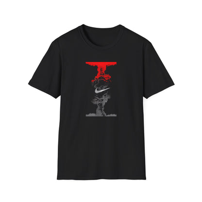 Swoosh Cloud Skull T-Shirt | Nuclear Explosion Graphic Tee