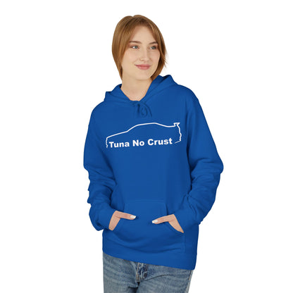 Tuna No Crust Hoodie — Minimal Cat Silhouette Sweatshirt for Cat Lovers