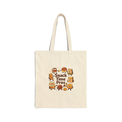 Snack Time Pros Tote | office humor, coffee fuel