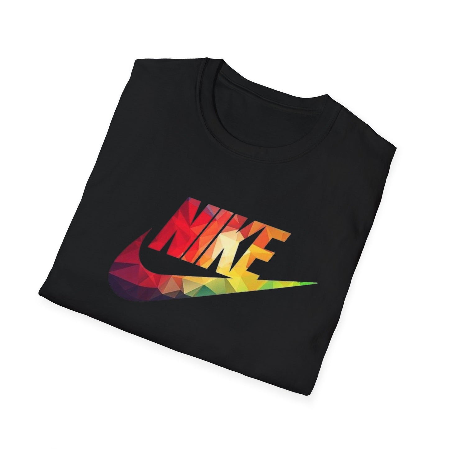 Rainbow Swoosh T-Shirt | Retro Logo Graphic