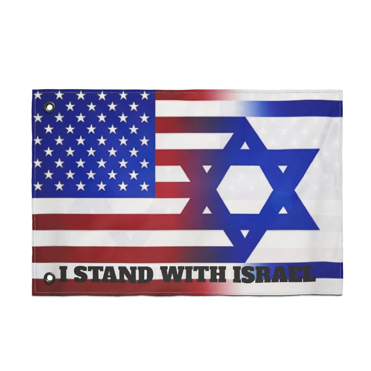 I Stand With Israel Double Sided Flag