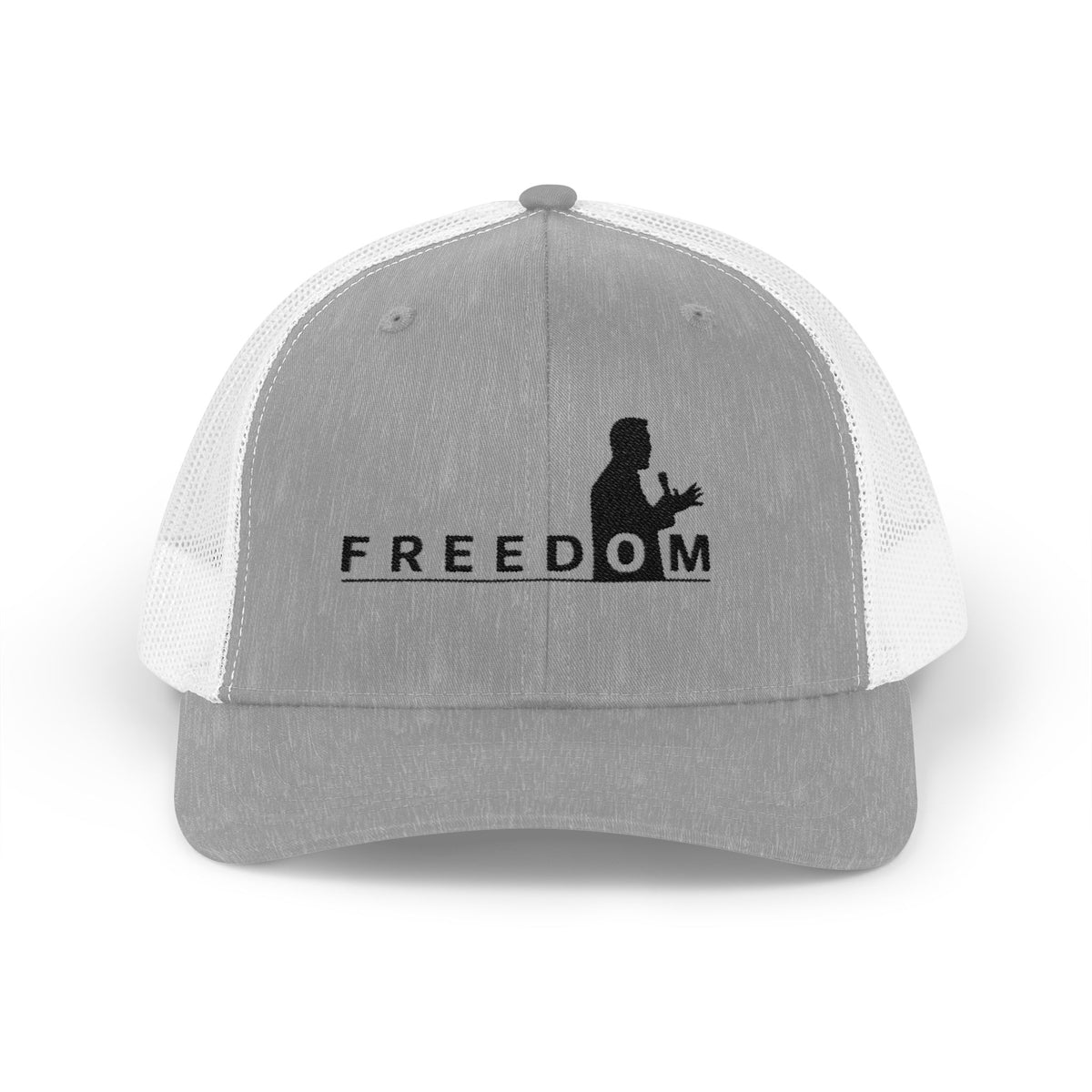 Freedom Trucker Cap – Vintage Snapback Mesh Hat with Silhouette Design