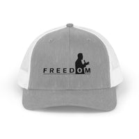Freedom Trucker Cap – Vintage Snapback Mesh Hat with Silhouette Design