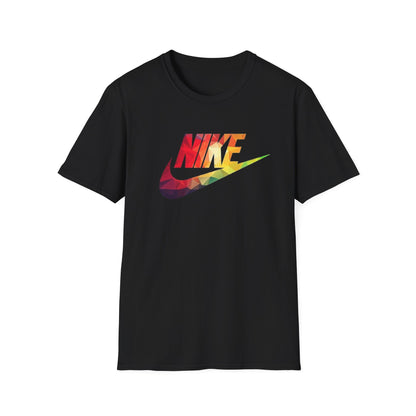 Rainbow Swoosh T-Shirt | Retro Logo Graphic