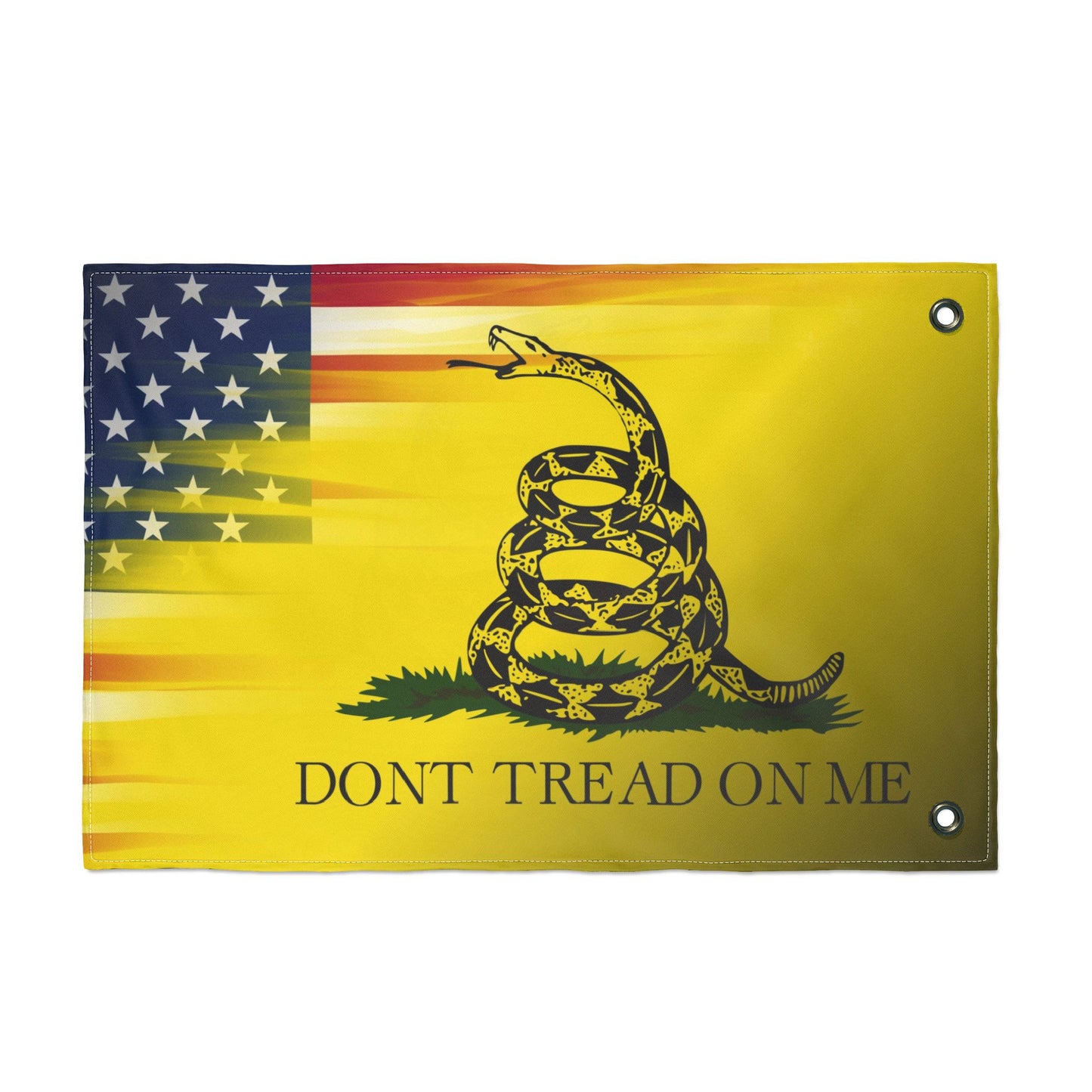 "Don't Tread On Me" Double-Sided Flag — American Snake Liberty Banner