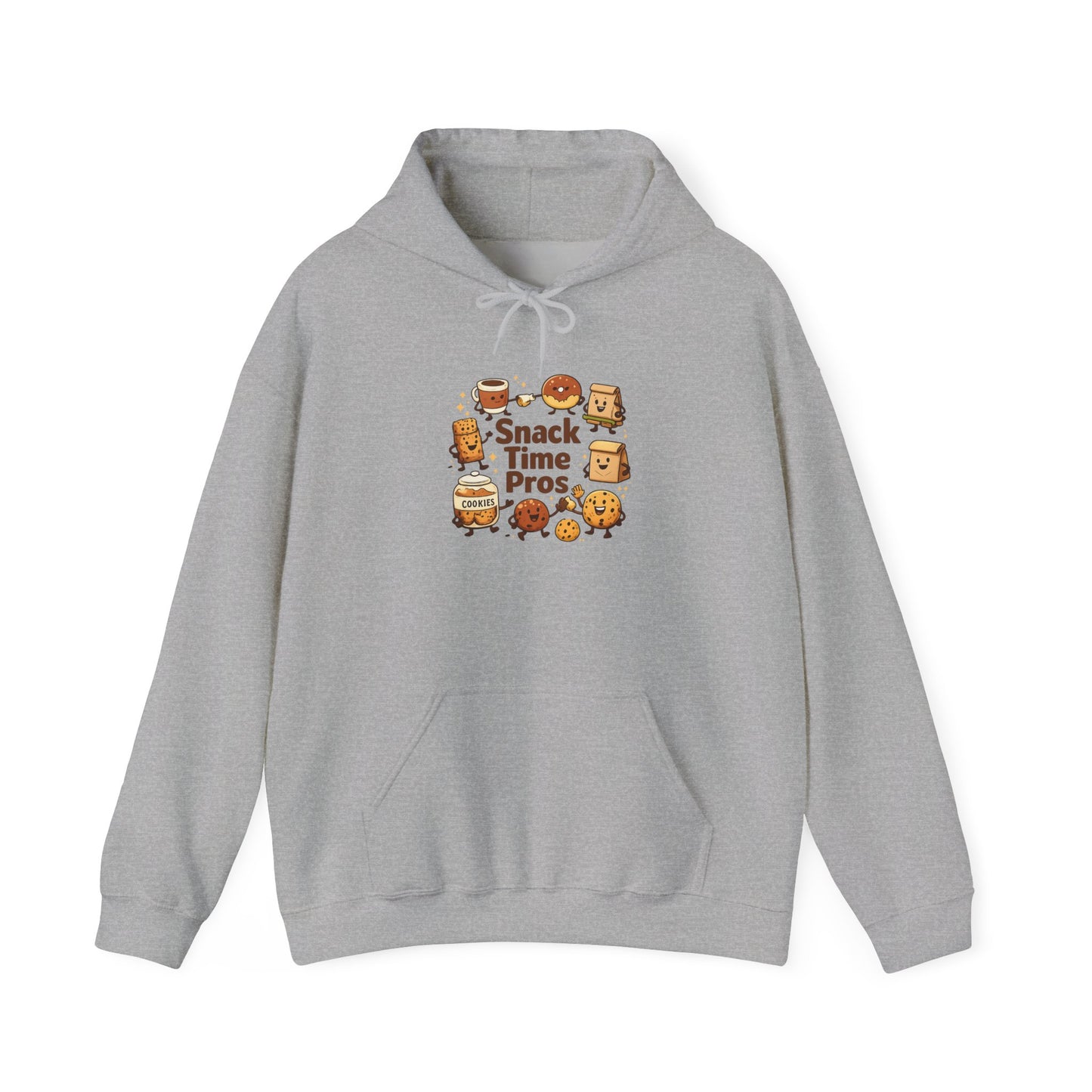 Snack Time Pros Hoodie | office humor, coffee fuel
