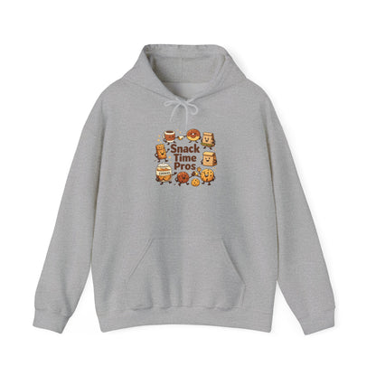 Snack Time Pros Hoodie | office humor, coffee fuel