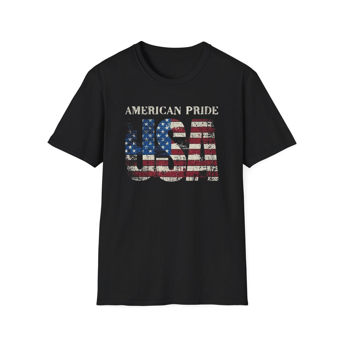 American Pride USA T-Shirt | Distressed Flag Graphic